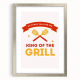 Textured abstract art print in silver frame, featuring dynamic swirls in monochrome tones, suitable for bedroom wall decor.