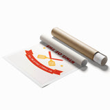 Extra large rolled print featuring a floral art design in pastel shades, ideal for classy bathroom wall art.