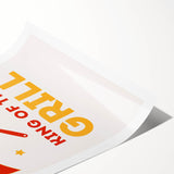 Extra large wall art featuring line art flowers in black on a white rolled print, suitable for large living room decor.