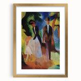 Expressionist Nature Scene – Vibrant Abstract People Canvas Wall Art