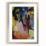 Expressionist Nature Scene – Vibrant Abstract People Canvas Wall Art