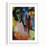 Expressionist Nature Scene – Vibrant Abstract People Canvas Wall Art