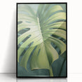 Framed acrylic wall art featuring a vibrant floral and botanical design with black accents, ideal for enhancing modern home decor aesthetics.