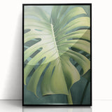 Framed acrylic wall art featuring a vibrant floral and botanical design with black accents, ideal for enhancing modern home decor aesthetics.