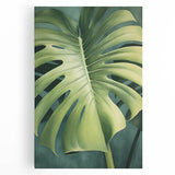 Stretched canvas wall art featuring a vibrant floral design with colorful flowers and green leaves, ideal for brightening up living spaces or offices.
