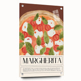 Acrylic print of various food dishes in vibrant, realistic colors, ideal for dining room decor.