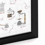 Extra large black wall art on canvas featuring colorful, textured food and drinks imagery, ideal for living room decor.