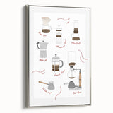 Landscape art painting on framed canvas depicting colorful vintage poster art, set against a black background.