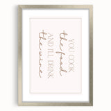 Textured abstract art print featuring swirls in muted earth tones on a silver-framed canvas, ideal for bedroom decor.