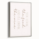 Landscape art painting of colorful hills, vintage poster style on framed canvas, ideal for dining room decor.