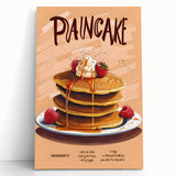 Black and white photo of assorted pastries on a stretched canvas, ideal for kitchen wall art.