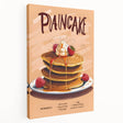 Large stretched canvas featuring a variety of colorful pastries, ideal for kitchen wall art.