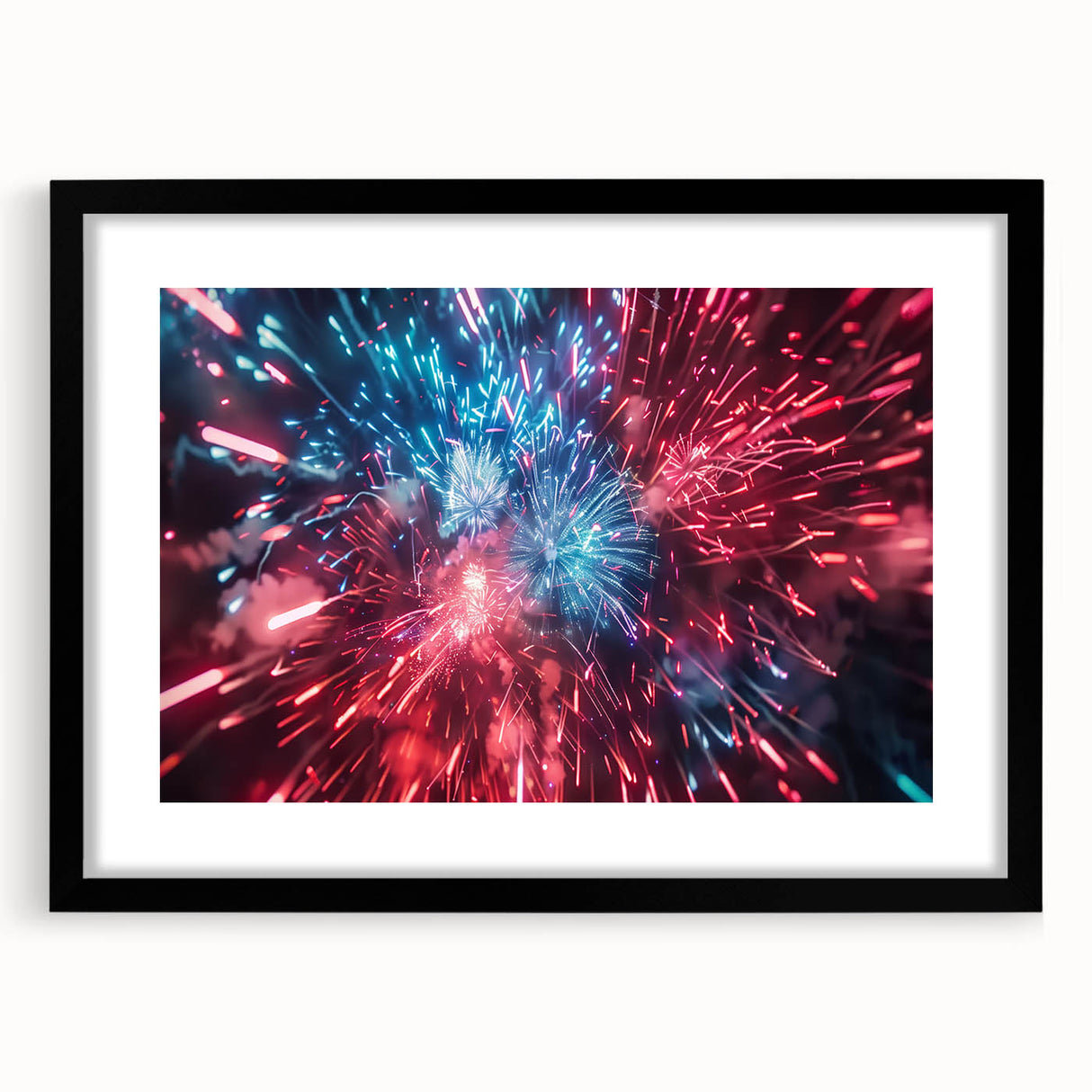 Vibrant Fireworks Display - Fourth of July Decorations