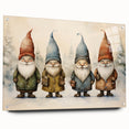 Festive Gnome Quartet – Playful Christmas Art Prints