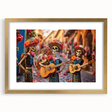 Mariachi Skeletons Celebration – Día de los Muertos Wall Art