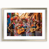 Mariachi Skeletons Celebration – Día de los Muertos Wall Art