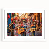 Mariachi Skeletons Celebration – Día de los Muertos Wall Art