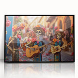 Mariachi Skeletons Celebration – Día de los Muertos Wall Art