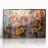 Mariachi Skeletons Celebration – Día de los Muertos Wall Art