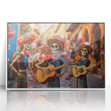 Mariachi Skeletons Celebration – Día de los Muertos Wall Art