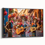 Mariachi Skeletons Celebration – Día de los Muertos Wall Art