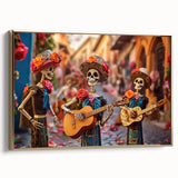 Mariachi Skeletons Celebration – Día de los Muertos Wall Art