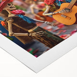 Mariachi Skeletons Celebration – Día de los Muertos Wall Art