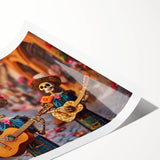 Mariachi Skeletons Celebration – Día de los Muertos Wall Art