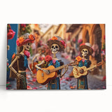 Mariachi Skeletons Celebration – Día de los Muertos Wall Art