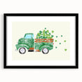 St. Patrick’s Day Vintage Truck - Irish Shamrock Wall Art