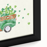 St. Patrick’s Day Vintage Truck - Irish Shamrock Wall Art
