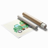 St. Patrick’s Day Vintage Truck - Irish Shamrock Wall Art