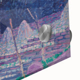 An August Night - Moonlit Landscape by Alfred William Finch