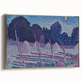 An August Night - Moonlit Landscape by Alfred William Finch