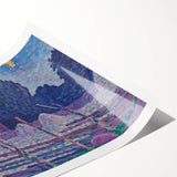 An August Night - Moonlit Landscape by Alfred William Finch