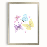 Pastel Butterfly Girls Room Wall Art – Nursery Print