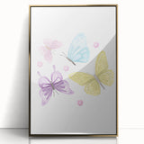 Pastel Butterfly Girls Room Wall Art – Nursery Print