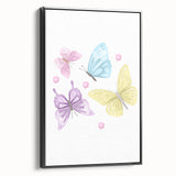 Pastel Butterfly Girls Room Wall Art – Nursery Print