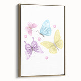 Pastel Butterfly Girls Room Wall Art – Nursery Print