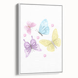 Pastel Butterfly Girls Room Wall Art – Nursery Print