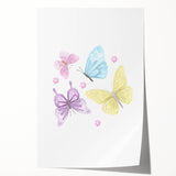 Pastel Butterfly Girls Room Wall Art – Nursery Print