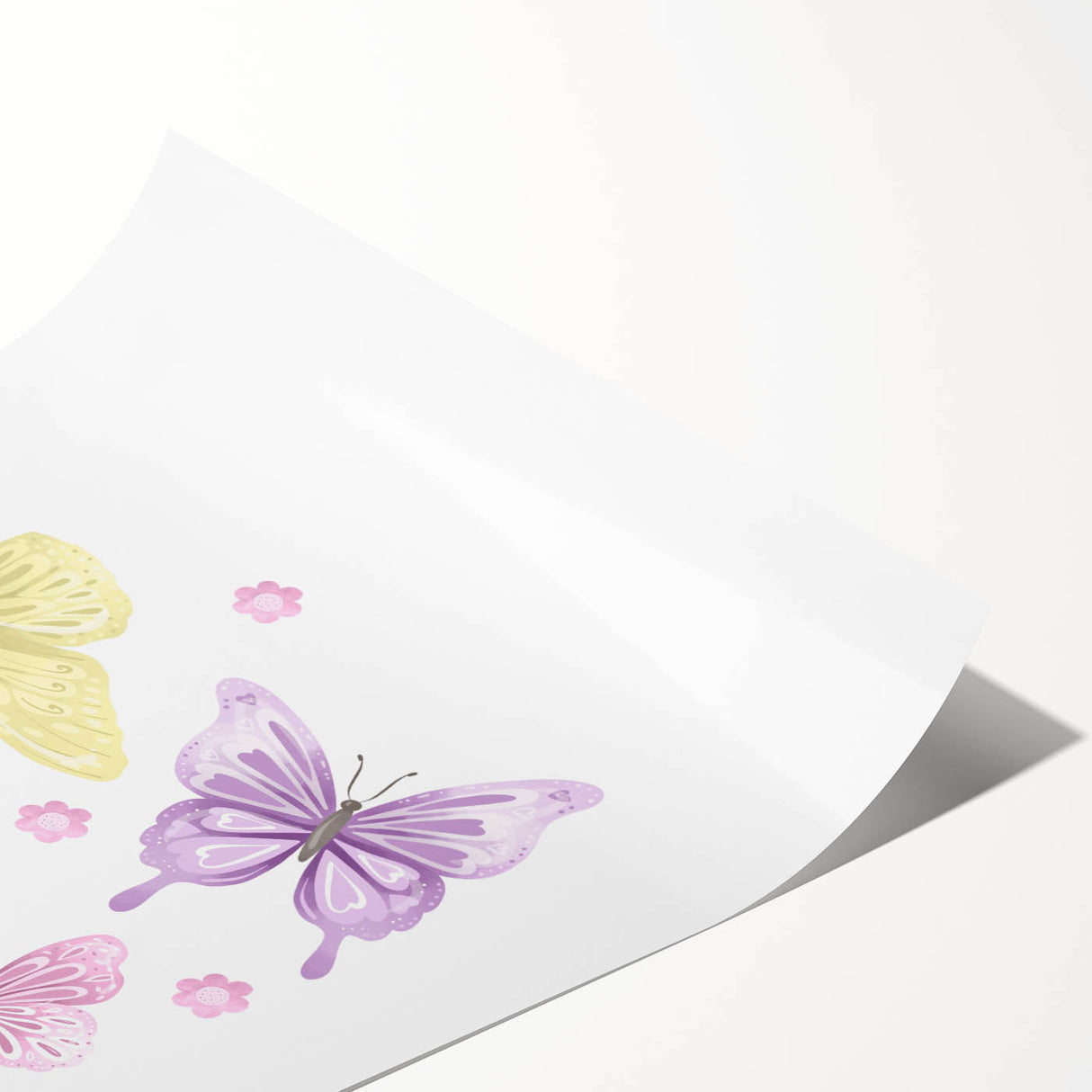 Pastel Butterfly Girls Room Wall Art – Nursery Print