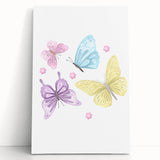 Pastel Butterfly Girls Room Wall Art – Nursery Print