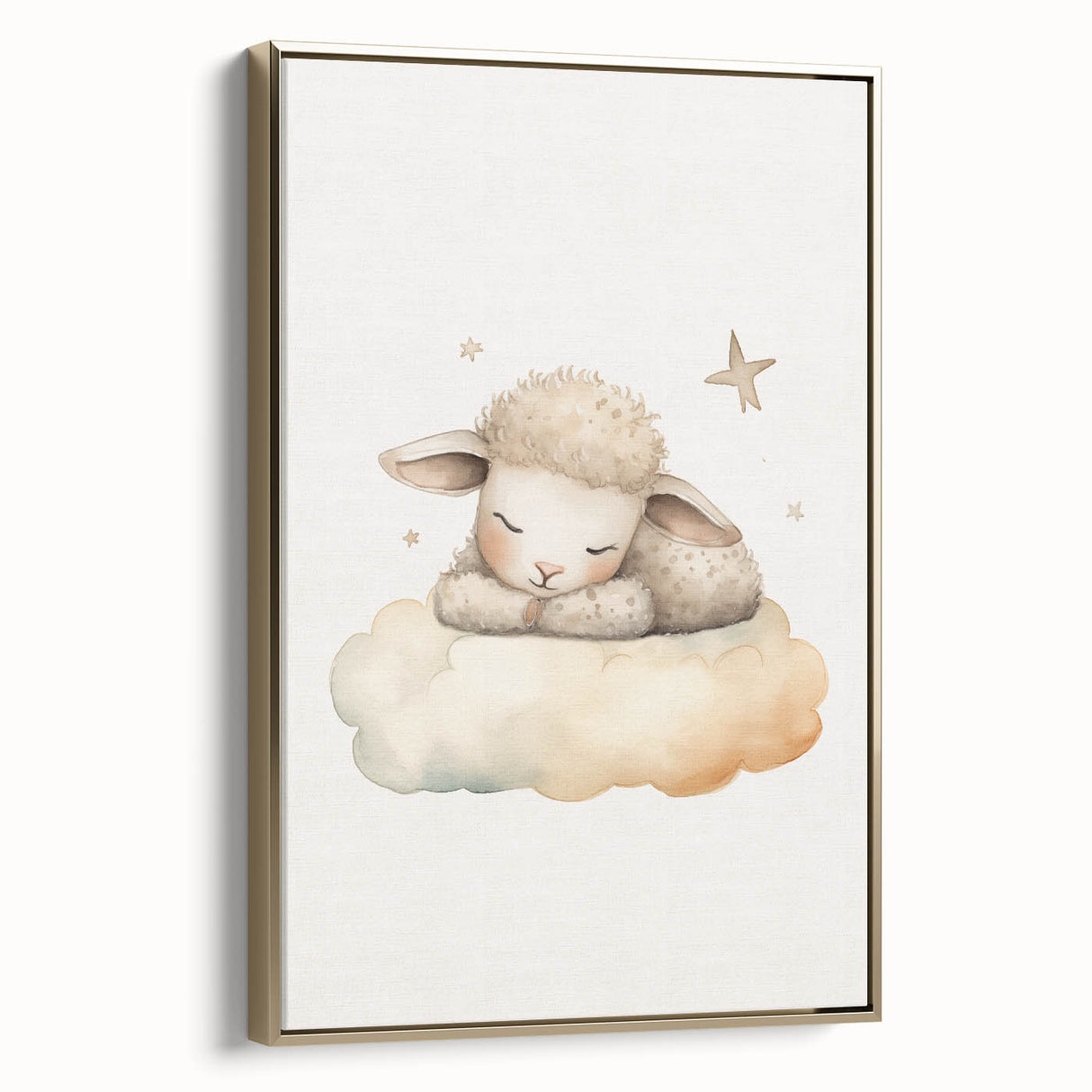 Sleeping Lamb Nursery Wall Art – Baby Room Decor & Kids Prints