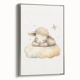 Sleeping Lamb Nursery Wall Art – Baby Room Decor & Kids Prints