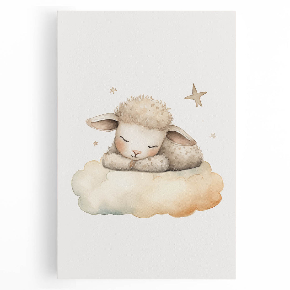 Sleeping Lamb Nursery Wall Art – Baby Room Decor & Kids Prints