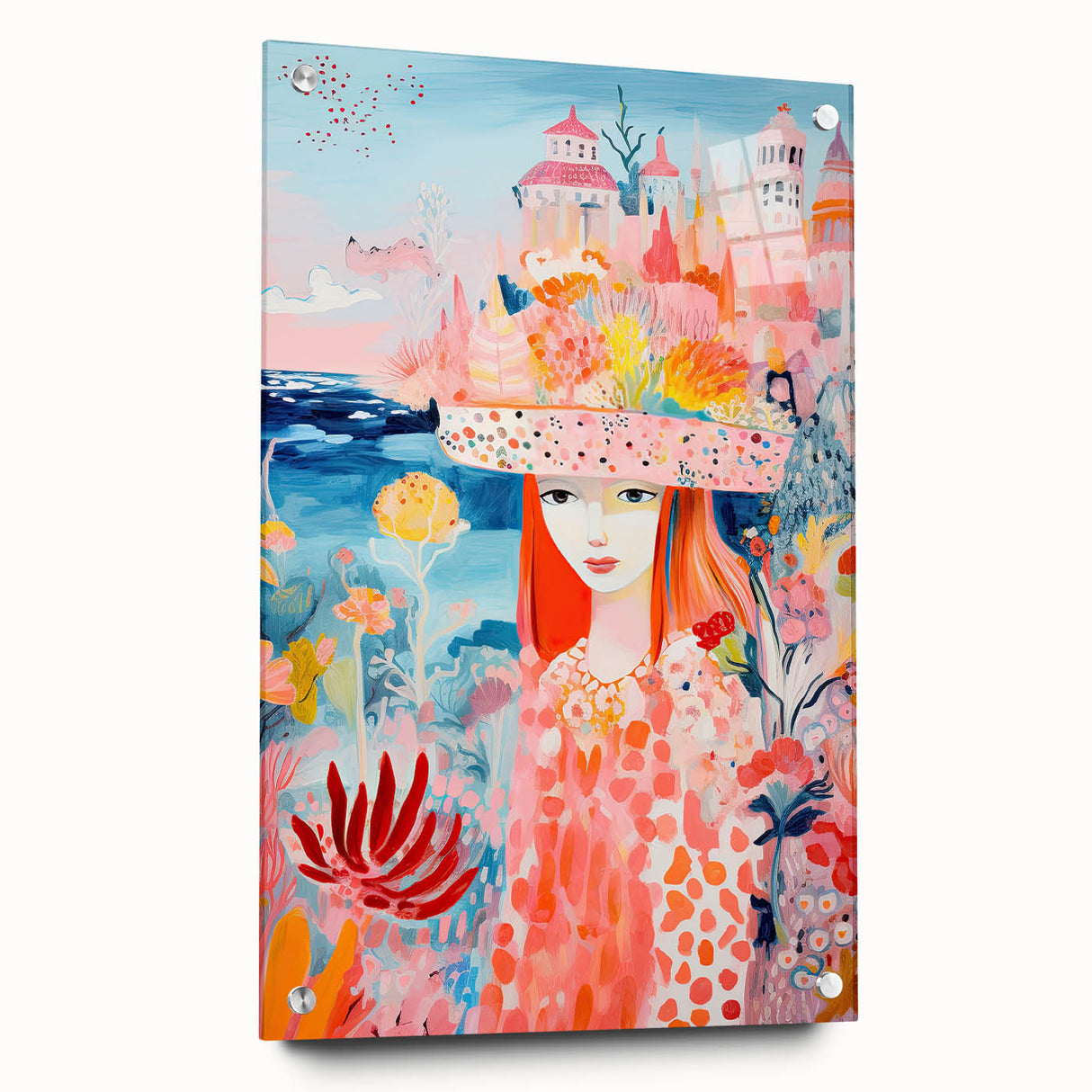 Acrylic Glass Art for Kids – Fantasy Castle Children's Wall Art