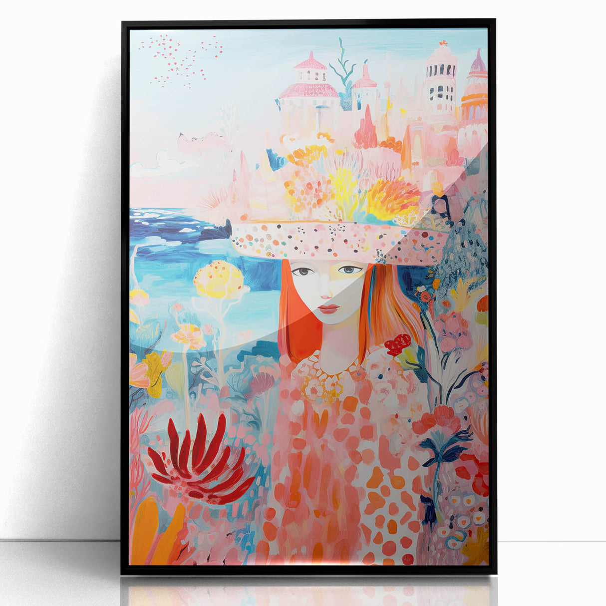 Acrylic Glass Art for Kids – Fantasy Castle Children's Wall Art