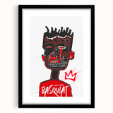 Bold Pop Art Wall Art - Red, Brown, and Black Canvas Print