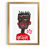 Bold Pop Art Wall Art - Red, Brown, and Black Canvas Print